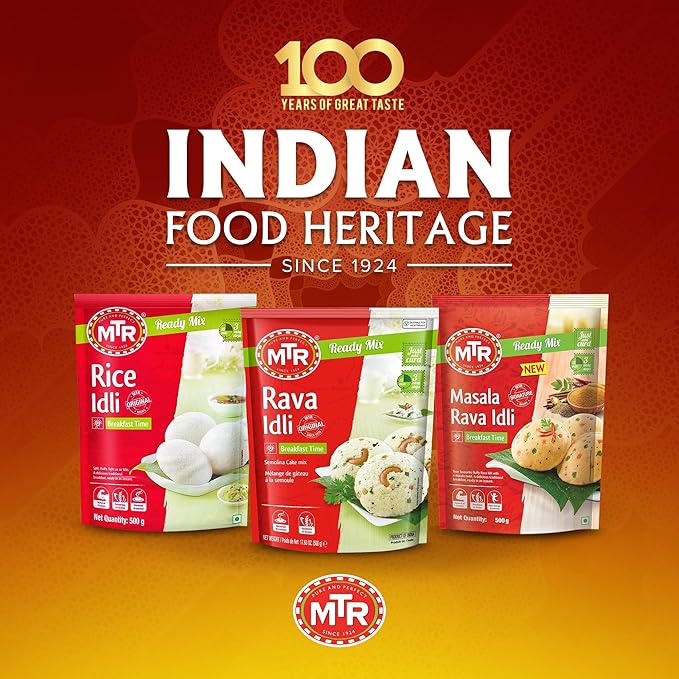 MTR Instant Rava Idli Mix - Ready to Cook Authentic Indian Breakfast, Lunch, Dinner or Snack Meal