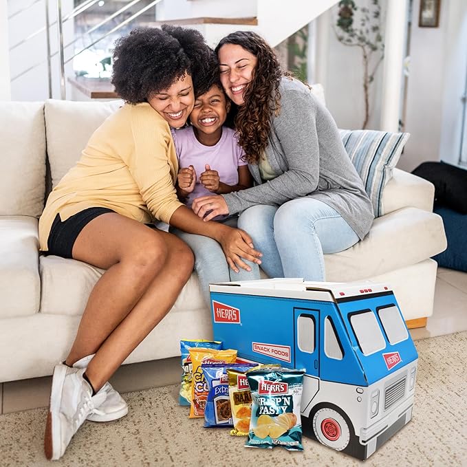 Herr's Variety Snack Truck Box, Assorted Flavors, 42-Pack - Crisp 'N Tasty, Barbecue, Sour Cream &