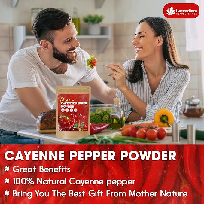 Lavendium, Premium 1.56 lbs Cayenne Pepper Powder??Pure Ground Red Pepper, Bold and Spicy Flavor