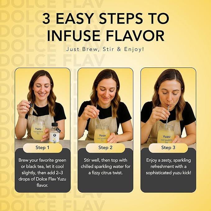 Dolce Flav Natural Yuzu Flavoring ??Bright, Citrusy Japanese Lemon-Grapefruit Taste | 2 oz Extract