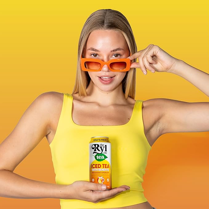 Ryl Half & Half Iced Tea – Antioxidant Superblend, No Artificial Ingredients, Zero Sugar, Five