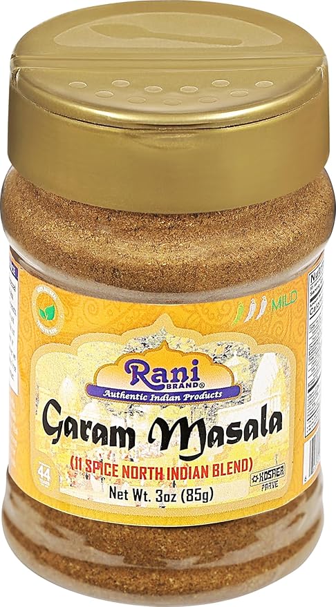 Rani Garam Masala Indian 11-Spice Blend 3oz (85g) PET Jar ~ All Natural, Salt-Free | Vegan | No