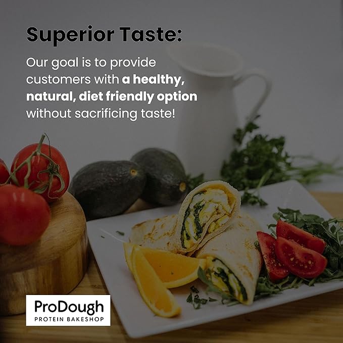 ProDough High Protein- Gluten Free French Crepe Mix, Low Carb, 8g of Protein per Serving, No Added