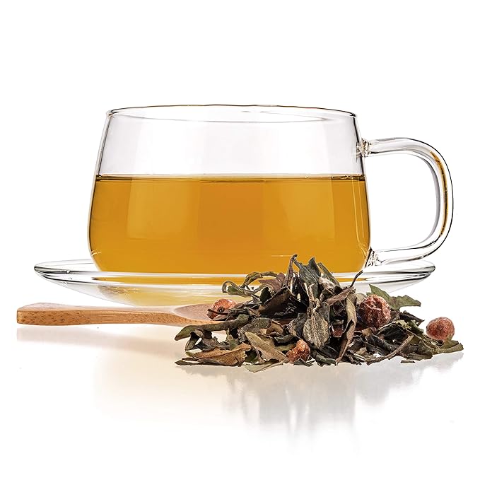 Tealyra White Champagne Loose Leaf Tea - High Antioxidants - Natural - Hot & Iced - Low Caffeine