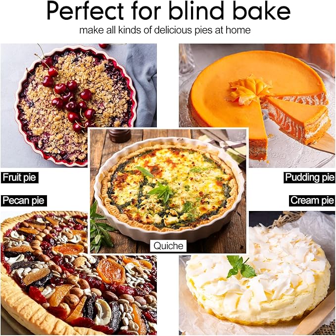 1 Pack Multi Color 2 lb Pie Weights for Baking Crust Ceramic Weights Blind Baking Beads with 50 Pcs