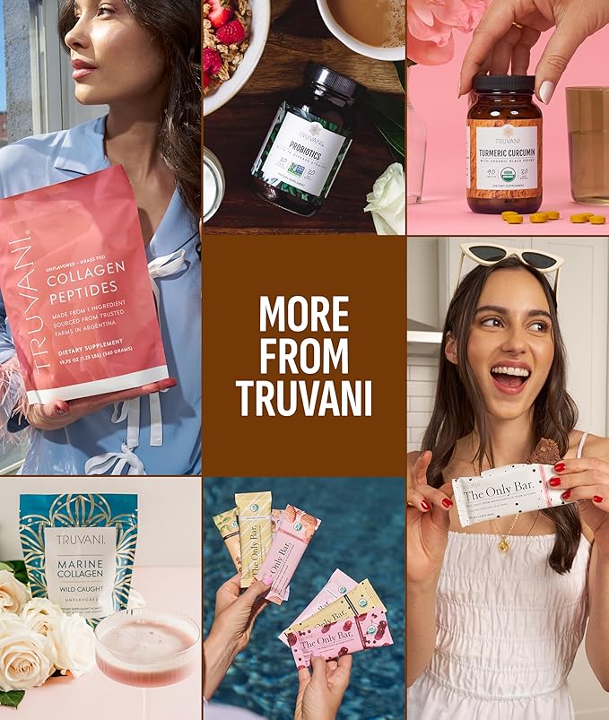Truvani Protein + Energy Drink Mix with 87mg Caffeine | Chocolate Mocha | 12g Organic Plant Based