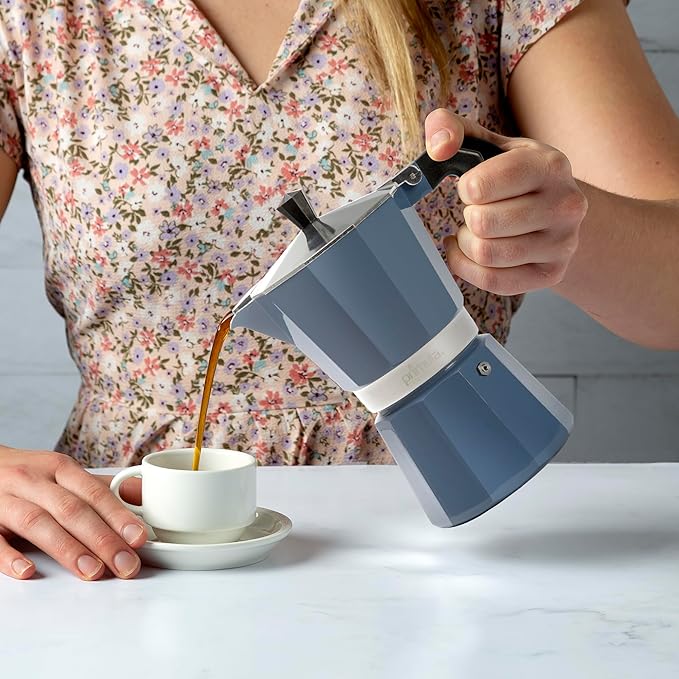 Primula Classic Stovetop Espresso and Coffee Maker, Moka Pot for Italian and Cuban Café Brewing