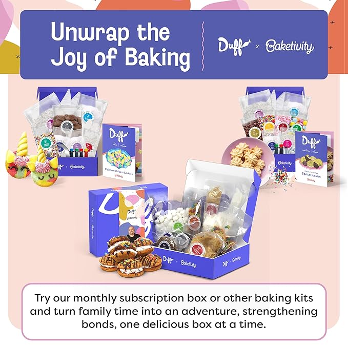 Baketivity x Duff Goldman S?셫ores Sandwich Cookies Kit Kids Baking Set Cooking Kits for Kids with
