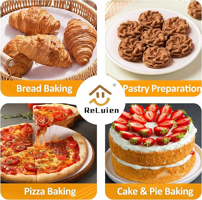 8 Inch Parchment Paper Rounds, 200Pcs Precut Baking Paper Sheets,Non-Stick Parchment Rounds for