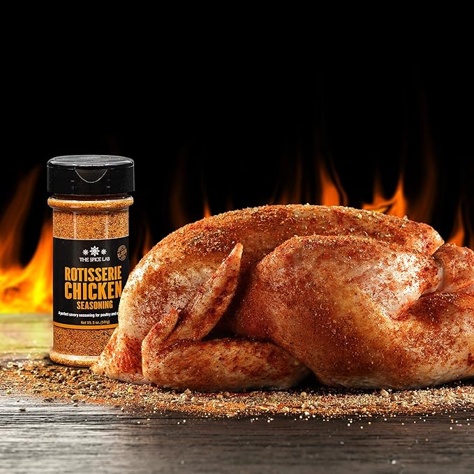 The Spice Lab Rotisserie Chicken Seasoning - Flavorful & Savory Homestyle, Chicken and Poultry Rub