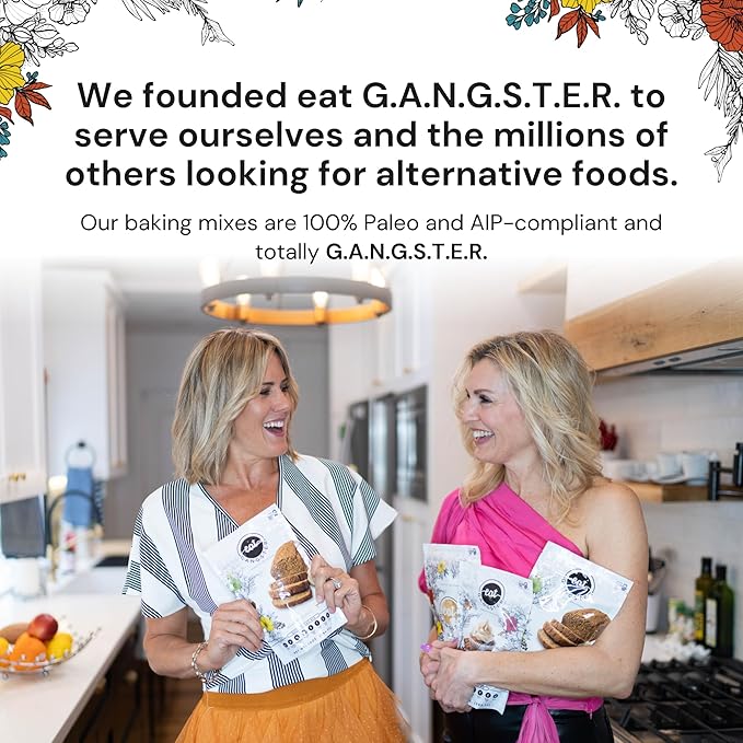eat G.A.N.G.S.T.E.R. Vegan Pancake & Waffle Mix - Allergy-Friendly Baking Mix, Grain-Free, No