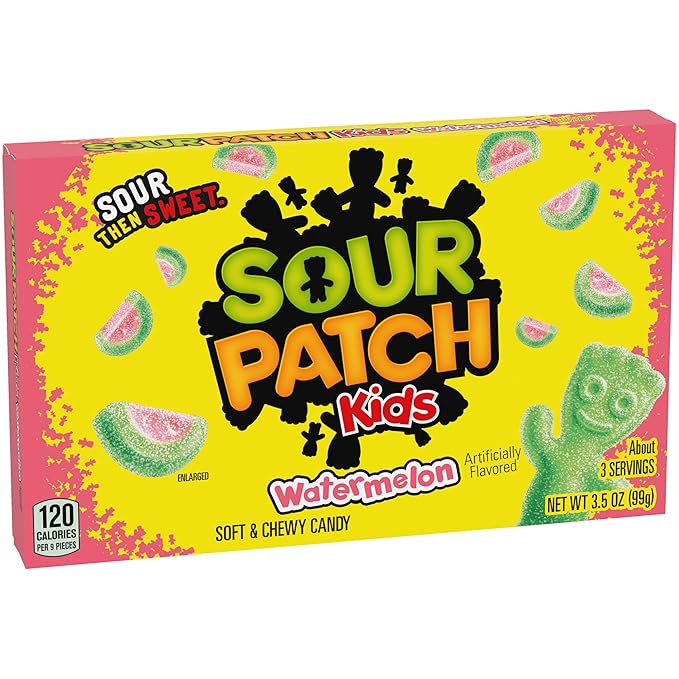 SOUR PATCH KIDS and SWEDISH FISH Soft & Chewy Candy Variety Pack, Bulk Candy, 15 Boxes