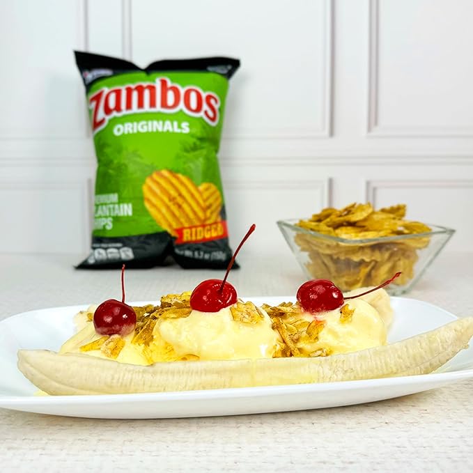 Zambos Plantain Chips Original, Ridged (Pack of 1)