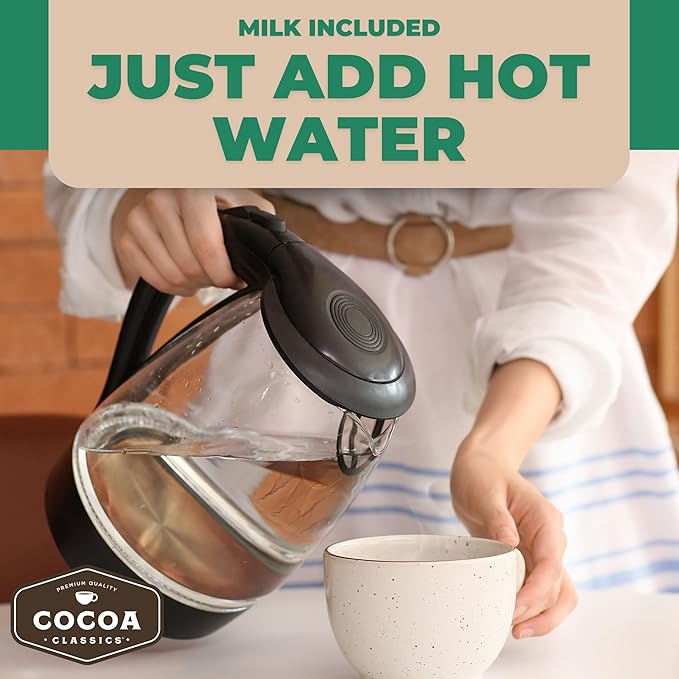 Cocoa Classics Mint Cocoa Mix, Hot Chocolate, Made with Nonfat Milk, Just Add Hot Water, Make Hot