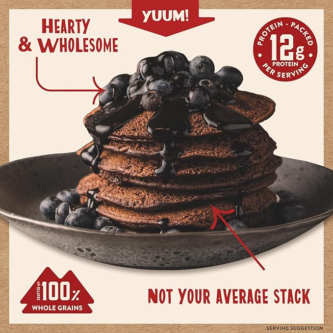 Kodiak Cakes Protein Pancake Power Cakes, Flapjack and Waffle Baking Mix, Dark Chocolate, 18 Ounce