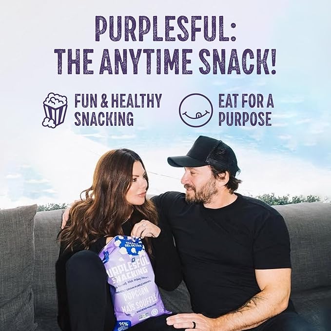 Purplesful Purple Corn Popcorn, Silkier, Creamier & Healthy Popcorn, Vegan-Friendly, Non-GMO