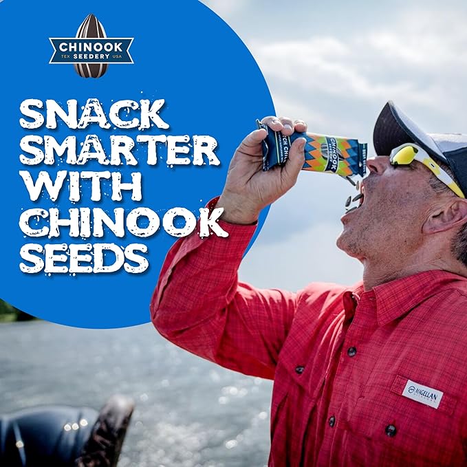 Chinook Seedery Roasted Sunflower Seeds to Eat - 1.5 oz (Pack of 36) Hatch Green Chile - Jumbo Low