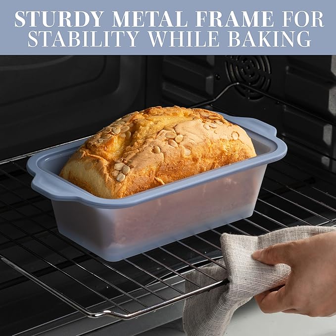 COOK WITH COLOR 17 Pc. Silicone Baking Pan Set - Non-Stick & Easy Clean Silicone Muffin Pans for