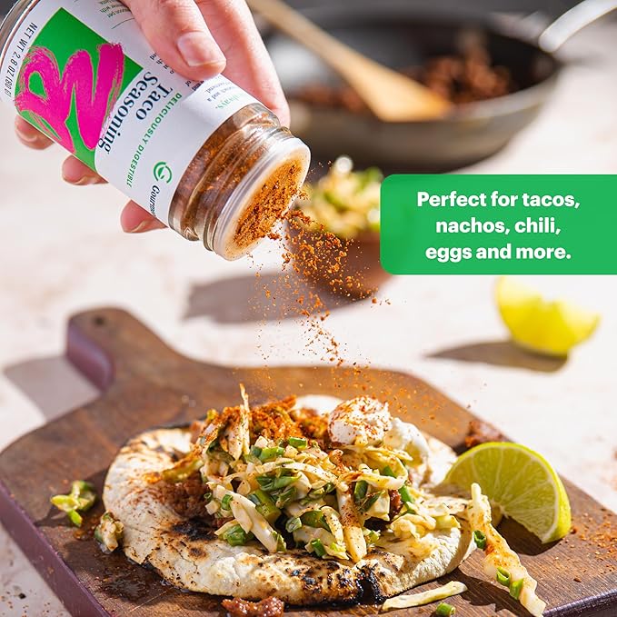 Gourmend Foods Taco Seasoning – Low FODMAP Certified, Filler Free, Gluten Free, Single Origin