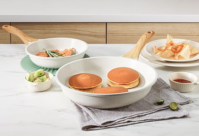 SENSARTE Nonstick Ceramic Cookware Set 13-Piece, Healthy Pots and Pans Set, Non-toxic Kitchen