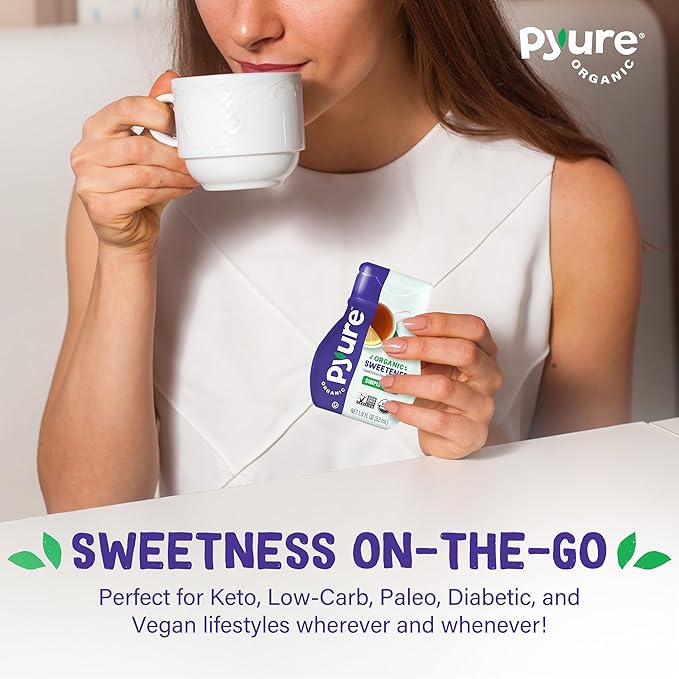 Pyure Organic Liquid Stevia Extract Sweetener ??Zero Calorie, Sugar Free, Keto Friendly