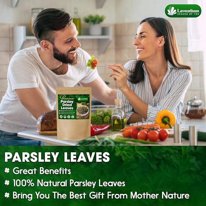 Lavendium, 4 oz Premium Dried Parsley Leaves ??100% Pure, Non-GMO, Gluten-Free, Vegan ??Aromatic