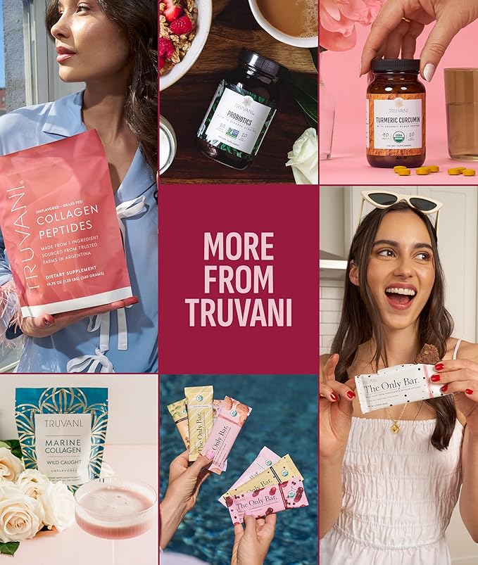 Truvani Vegan Pea Protein Powder | Chocolate Strawberry | 20g Organic Plant Based Protein | 20