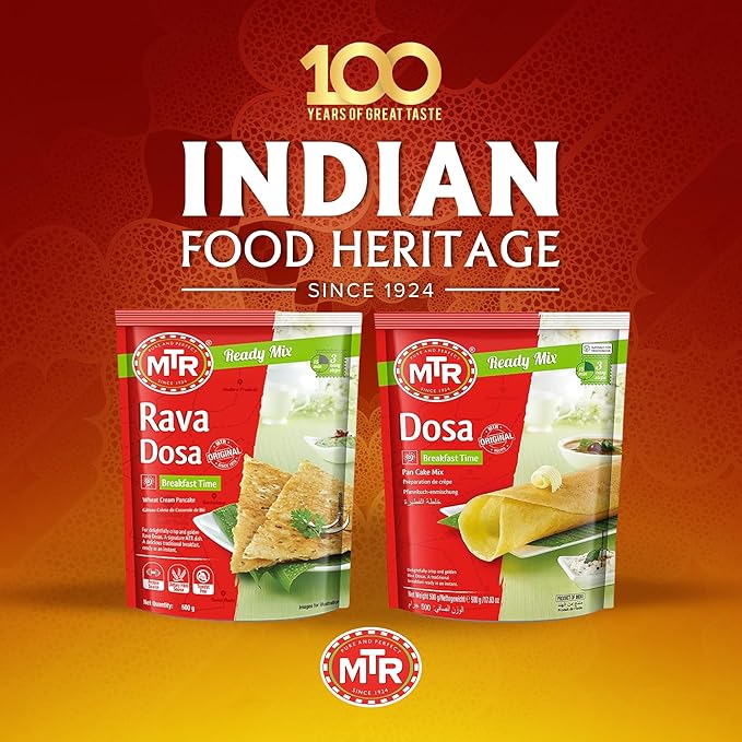 MTR Instant Assorted Mix - Ready to Cook Authentic Indian Breakfast, Lunch, Dinner or Snack Meal