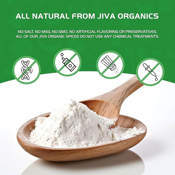 Jiva Organics Organic Arrowroot Flour (Powder) 8 Ounce Bag - Raw, Non-GMO, Gluten Free