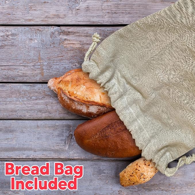 Banneton Bread Proofing Basket 23 Piece Set, Round 9 and Oval 10 Inch Rattan Sourdough Baskets