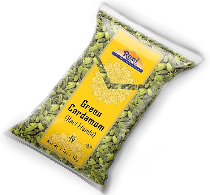 Rani Green Cardamom Pods Spice (Hari Elachi) 1.4oz (40g) ~ All Natural | Vegan | Gluten Friendly |