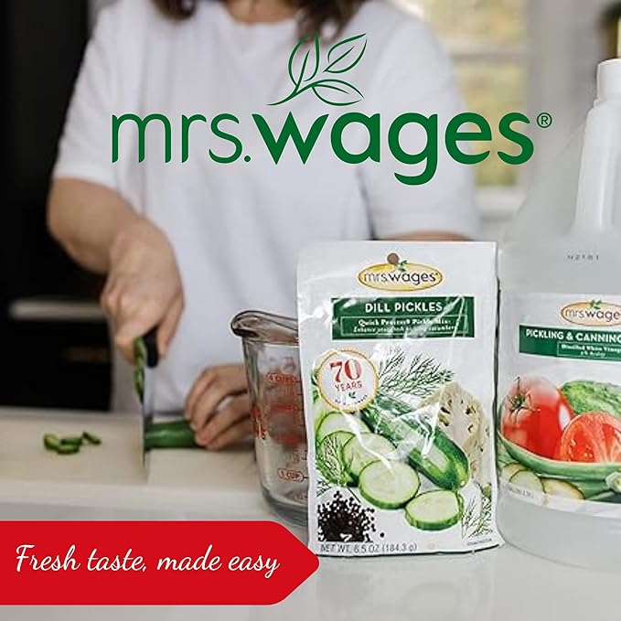 Mrs. Wages Pickle Mix, Xtra Crunch, Easy-To-Use, Fast Results, Great Taste & Crispness, Ensures