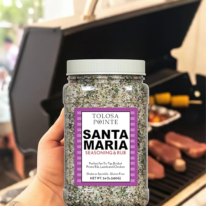 Tolosa Pointe Santa Maria Seasoning & BBQ Rub 24oz ??Authentic California Blend, Gluten-Free, No