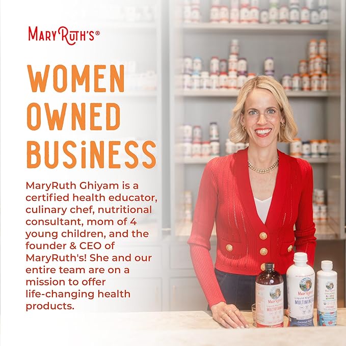 MaryRuth's Liquid Multivitamin + Hair Growth | Biotin 10000mcg | Lustriva Hair Growth Supplement |