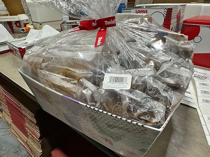 David Cookies Gift Basket for Families Food Christmas Gift - Large Crate Assorted Cookies for