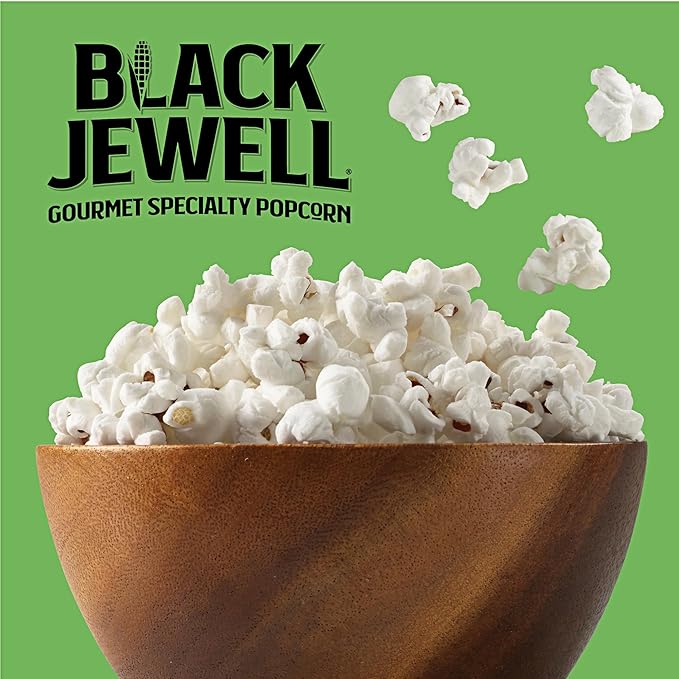 Black Jewell Gourmet Specialty Popcorn, Natural, Microwave, Bulk Case 36 Bags, 21oz (Pack of 6)