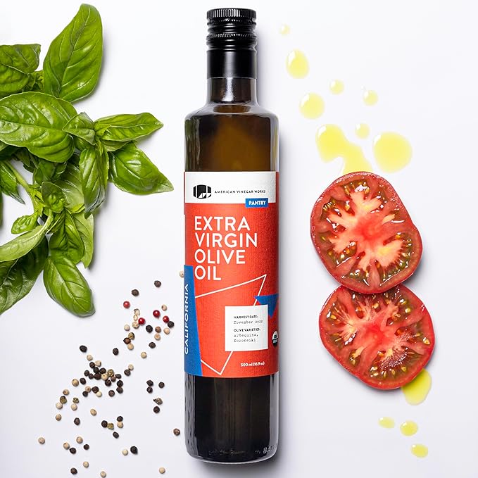 American Vinegar Works - Organic Extra Virgin Olive Oil & Red Wine Vinegar - 8.5oz of Red Wine