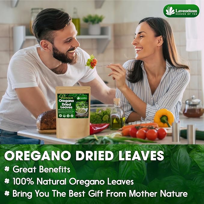 Lavendium, Premium 8 oz Dried Oregano Leaves ??100% Pure, Non-GMO, Gluten-Free, Vegan ??Aromatic