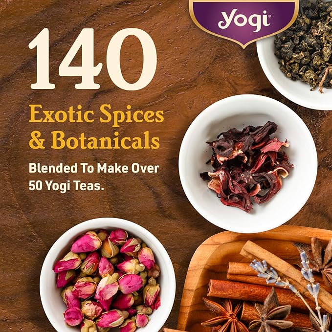 Yogi Tea Chai Rooibos Tea - 16 Tea Bags per Pack (6 Packs) - Spiced Organic Rooibos Tea - Provides