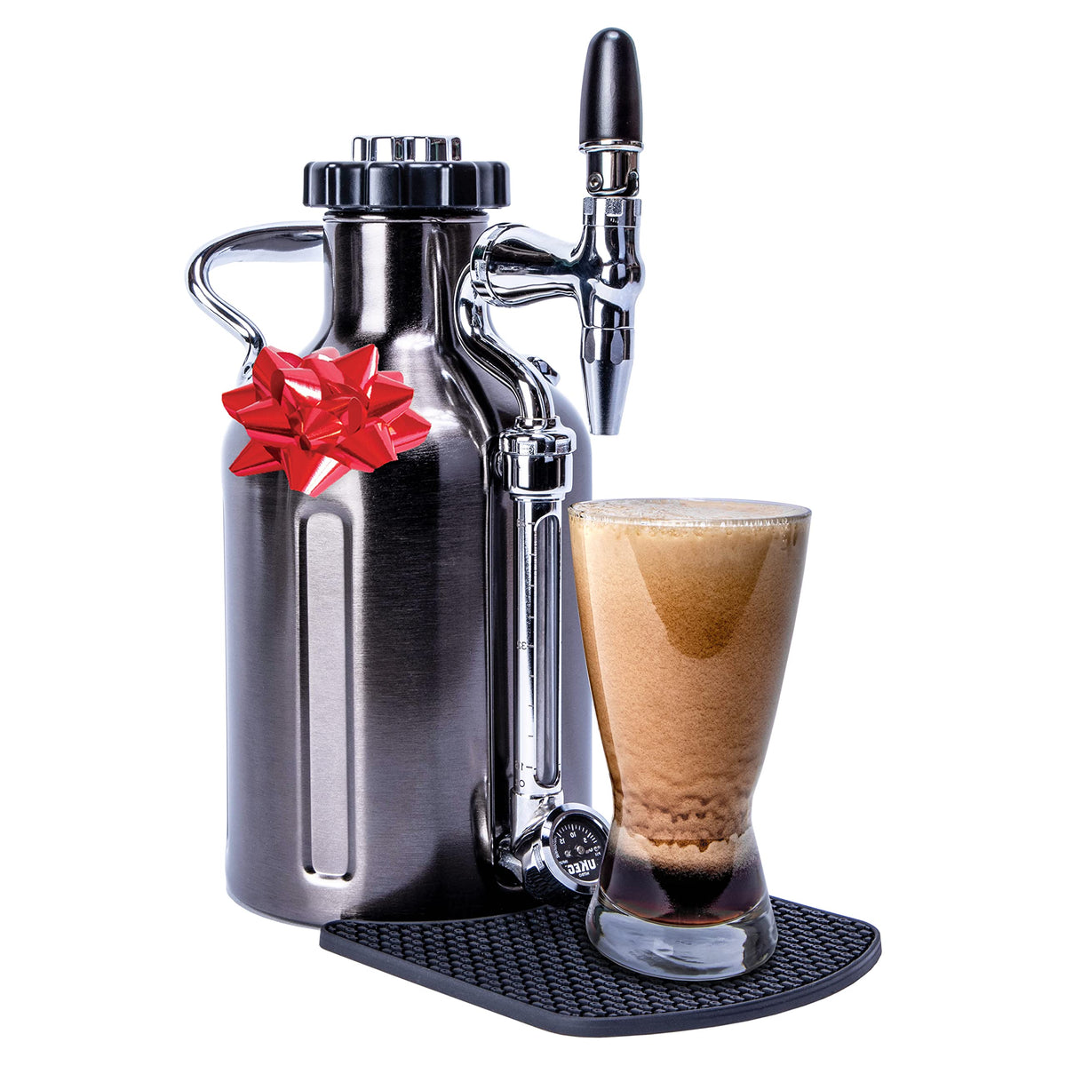 GrowlerWerks uKeg Nitro Cold Brew Maker, 50 oz, Black Chrome