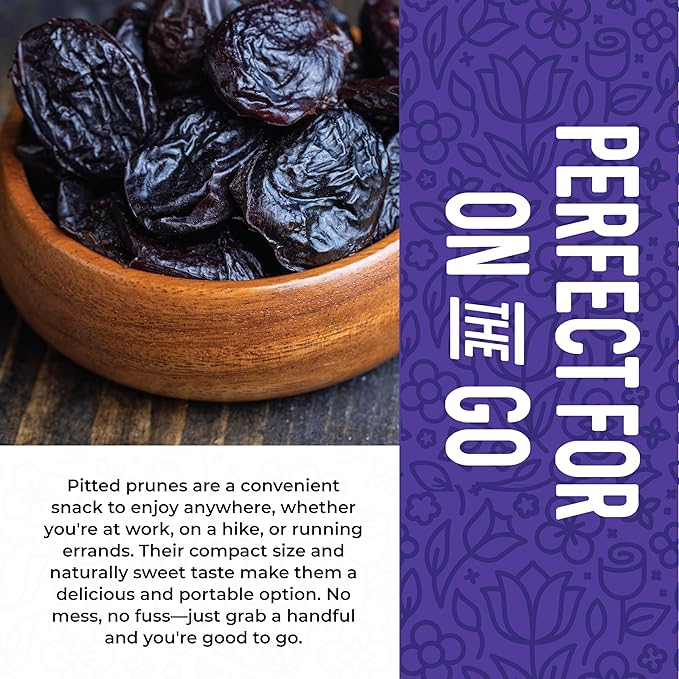 Prunes Pitted Unsweetened 2LBS, Dried Prunes for Constipation, Dried Plums Pitted Prunes, Naturally