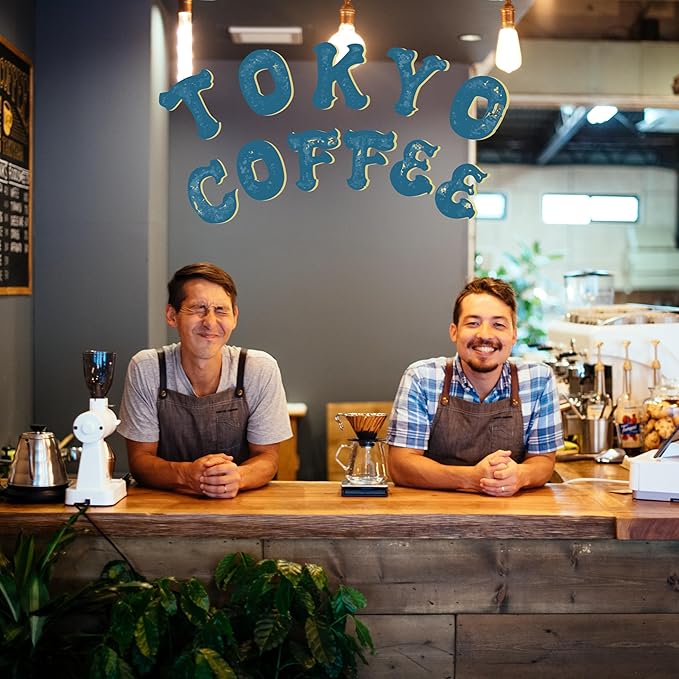 TOKYO COFFEE Organic Blend, Medium Roast Whole Bean Coffee from Japan - 12oz Bag - Sweet and Smooth