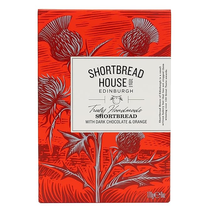 Shortbread House of Edinburgh Truly Handmade Shortbread Fingers with Rich Dark Chocolate, 6oz Box