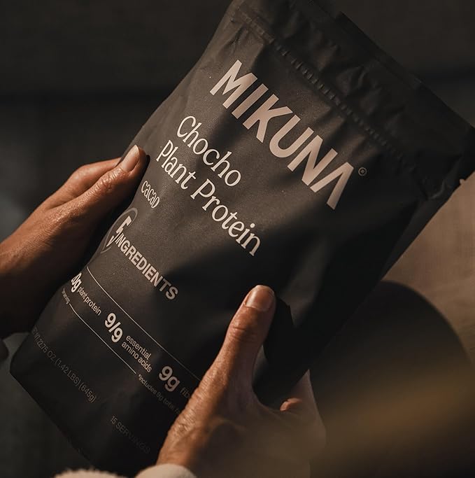 Mikuna Vegan Protein Powder (Cacao, 15 Servings) - Plant Based Chocho Superfood Protein - Dairy