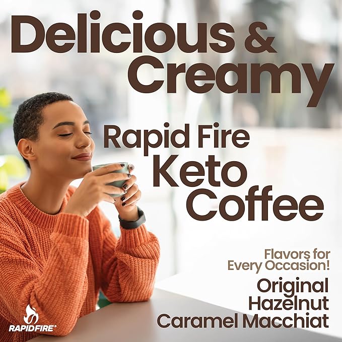 Ketogenic Fair Trade Instant Keto Coffee Mix, Supports Energy, Metabolism Support, Grass Fed