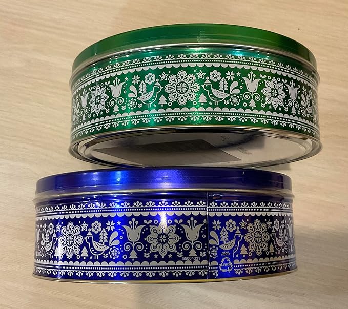 Danish Butter Cookies, 16 oz (1 lb) Tin ??Traditional All-Butter Cookies, Made in Denmark