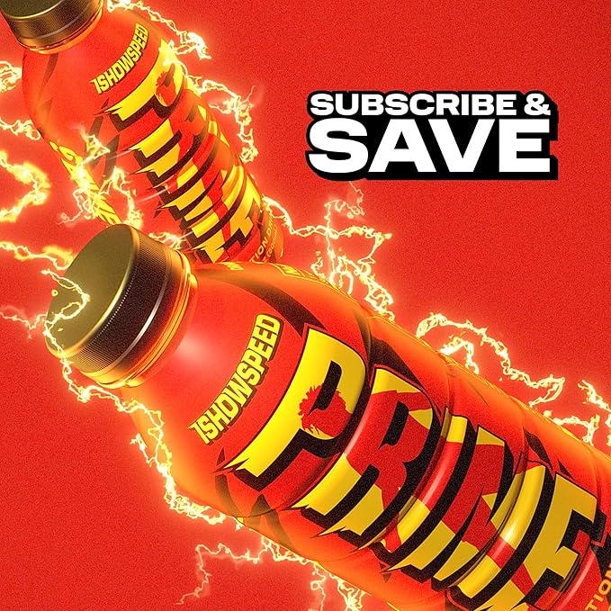PRIME Hydration ISHOWSPEED, Sports Drinks, Electrolyte Enhanced for Ultimate Hydration, 250mg