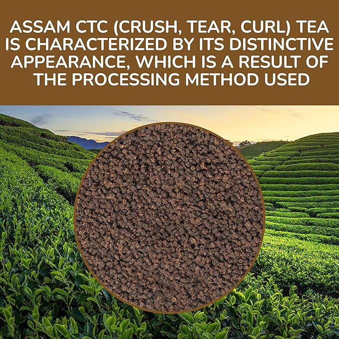 BREWIX, Premium CTC Assam Black Tea (125+ Cups, 8.82oz/250g) Strong and Full Bodied Loose Leaf Tea