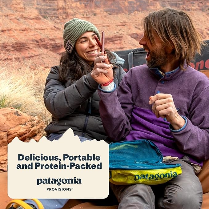 Patagonia Provisions Bison Sticks - Ranch | 100% Grass-Fed, 8g of Protein, 60 Calories | No