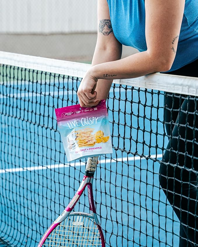 Live Crispy Fruit Chips - Pineapple-Powered Snack Packed with 100% Natural Fruit